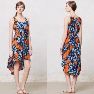 NWT Maeve orange floral high low dress sz 2